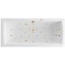 Ванна гидромассажная EXCELLENT Aquaria Lux Slim 180x80 ULTRA золото