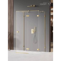 Душевое ограждение NEW TRENDY AVEXA GOLD SHINE R 80x70x200 золото