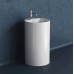 Напольная раковина из искусственного камня Flere Solid 47x47x81,5 (белый матовый)
