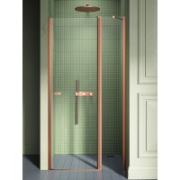 Дверь в нишу NEW TRENDY NEW SOLEO COPPER BRUSHED 100x195 брашированная медь