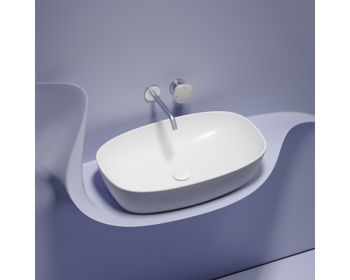 Чаша накладная овальная Ceramica Nova Element 60x38 Белый Матовый