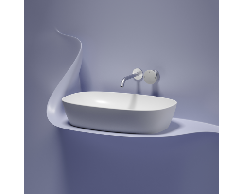 Чаша накладная овальная Ceramica Nova Element 60x38 Белый Матовый