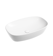 Чаша накладная овальная Ceramica Nova Element 60x38 Белый Матовый