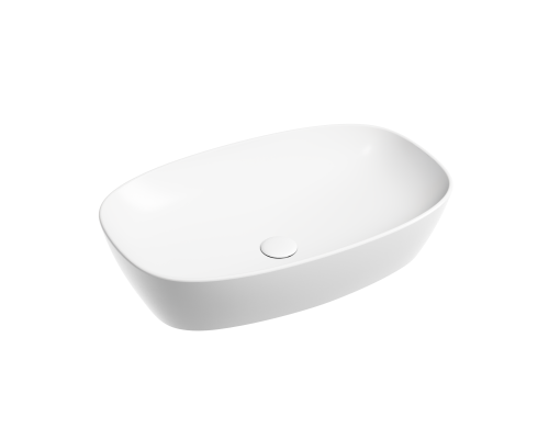 Чаша накладная овальная Ceramica Nova Element 60x38 Белый Матовый