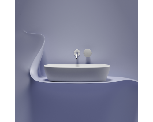 Чаша накладная овальная Ceramica Nova Element 60x38 Белый Матовый