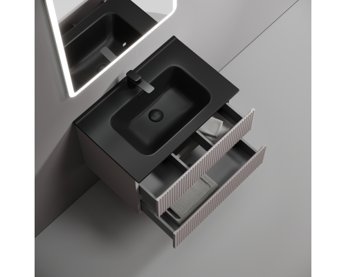 Тумба под раковину подвесная Sancos Snob R 69х44х50, с доводчиками, Doha Soft, SNR70SM