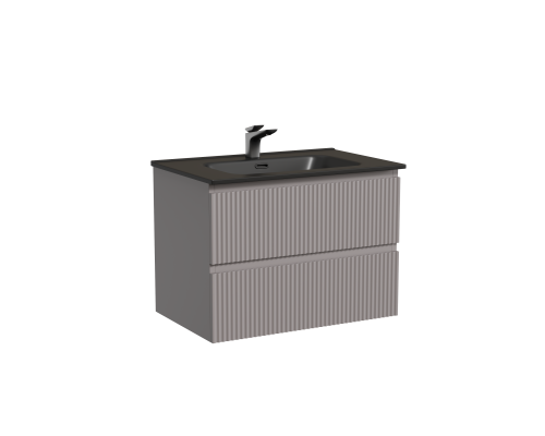 Тумба под раковину подвесная Sancos Snob R 69х44х50, с доводчиками, Doha Soft, SNR70SM