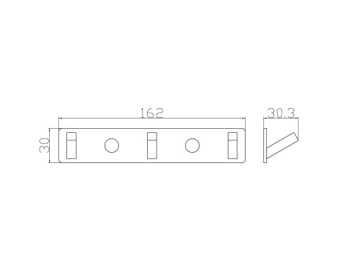 Вешалка с 3 крючками для ванной Wonzon&Woghand, Хром