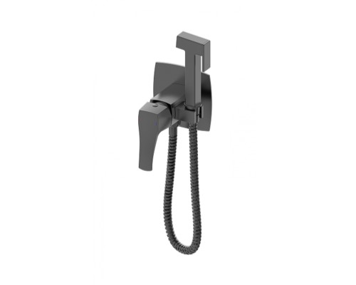 Смеситель с гигиеническим душем Wonzon&Woghand FLEX, Темный графит WW-88829072-BGM