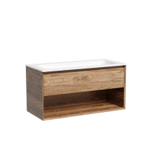 Тумба подвесная SANCOS Marmi 995х445 c ящиком, дуб чарльстон MR1.0100ECH