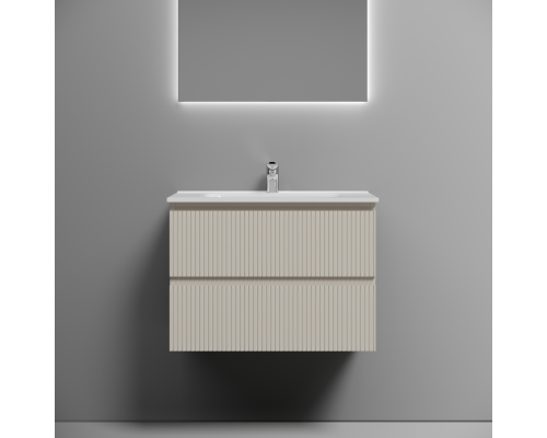 Тумба под раковину подвесная Sancos Snob T 69х44х50, с доводчиками, Beige Soft, SNT70CE