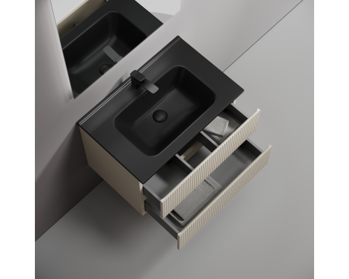 Тумба под раковину подвесная Sancos Snob T 69х44х50, с доводчиками, Beige Soft, SNT70CE