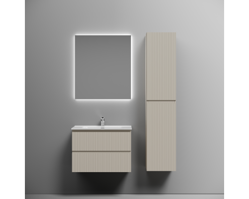 Тумба под раковину подвесная Sancos Snob T 69х44х50, с доводчиками, Beige Soft, SNT70CE