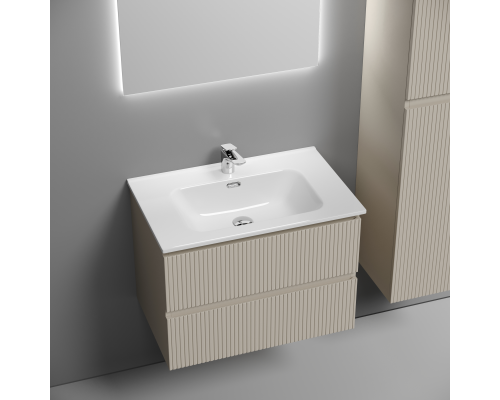 Тумба под раковину подвесная Sancos Snob T 69х44х50, с доводчиками, Beige Soft, SNT70CE