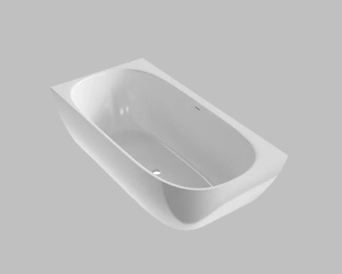 Ванна угловая из искусственного камня Flere Mail 170x85x59 L (белый глянец)