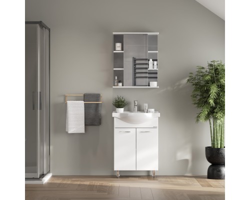 Зеркальный шкаф Onika Глория 55.00 У 205531 Белый