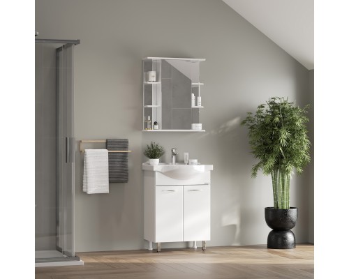 Зеркальный шкаф Onika Глория 55.00 У 205531 Белый