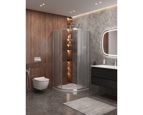 Душевой уголок Cezares Molveno R-2 100х100 MOLVENO-R-2-100-P-Cr Хром