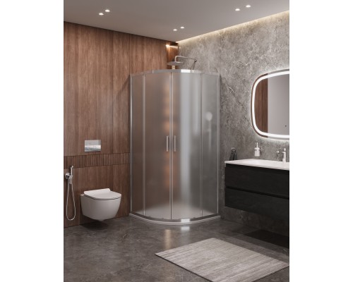 Душевой уголок Cezares Molveno R-2 100х100 MOLVENO-R-2-100-P-Cr Хром