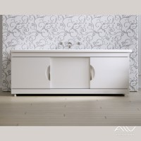 Экран под ванну Alavann Monaco Still 150 раздвижной МДФ белый