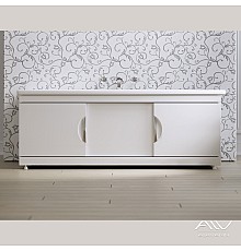 Экран под ванну Alavann Monaco Still 150 раздвижной МДФ белый