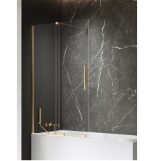 Шторка для ванны NEW TRENDY SMART GOLD BRUSHED 80x150 (брашированное золото)