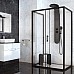 Душевая панель Taliente A03, алюминий, 140x20см, черный/черный, без излива