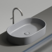 Чаша накладная овальная Ceramica Nova Element 60x38 Антрацит Матовый