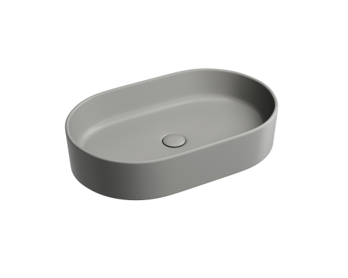 Чаша накладная овальная Ceramica Nova Element 60x38 Антрацит Матовый