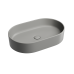 Чаша накладная овальная Ceramica Nova Element 60x38 Антрацит Матовый
