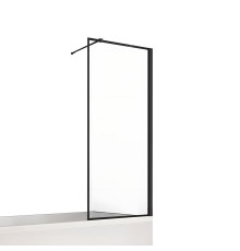 Шторка для ванны NEW TRENDY NEW SOLEO BLACK 80x140 черный