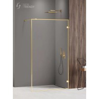 Душевое ограждение NEW TRENDY AVEXA GOLD SHINE 130x200 золото