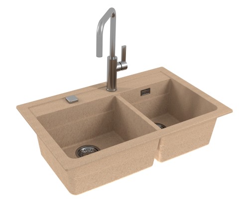 Мойка кухонная Alveus Granital Atrox 50 1132000 790х500 бежевый