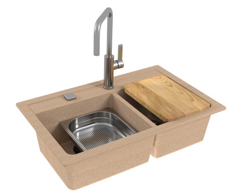 Мойка кухонная Alveus Granital Atrox 50 1132000 790х500 бежевый