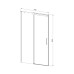 Душевая дверь Vincea Dice VDS-4D140CL 1400 хром стекло прозрачное