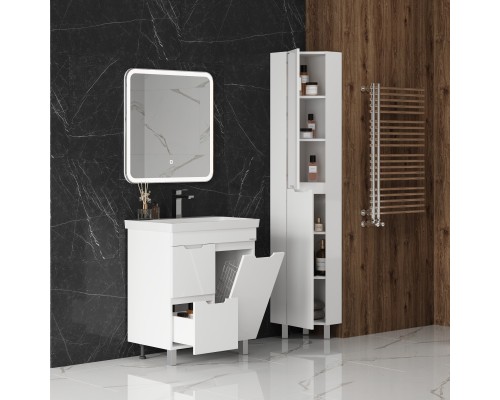 Пенал Onika Айленд 30 угловой, напольный, белый