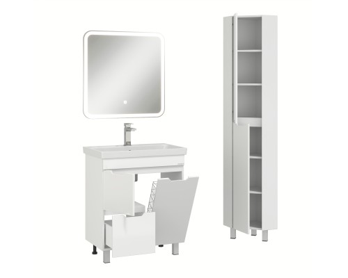 Пенал Onika Айленд 30 угловой, напольный, белый