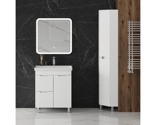 Пенал Onika Айленд 30 угловой, напольный, белый