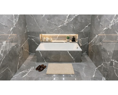 Ванна из литьевого мрамора Flere Oberon Slim 170x70x60 (белый матовый)