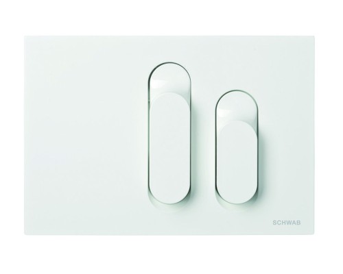 Панель смыва с двумя клавишами Schwab Dura, глянцевый хром