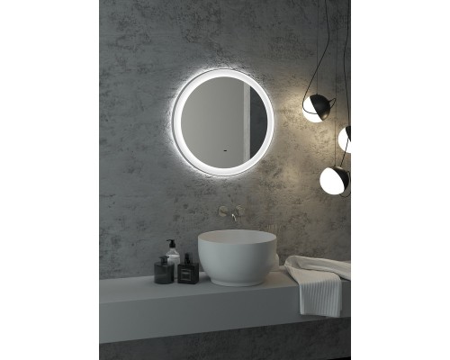 Зеркало Континент Planet D 600 ЗЛП2624 с подсветкой с бесконтактным выключателем