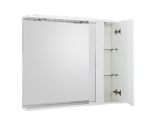 Зеркало со шкафом BelBagno MARINO-SPC-800/750-1A-BL-P-R 80 с подсветкой Bianco Lucido Зеркало со шкафом BelBagno MARINO-SPC-800/750-1A-BL-P-R 80 с подсветкой Bianco Lucido