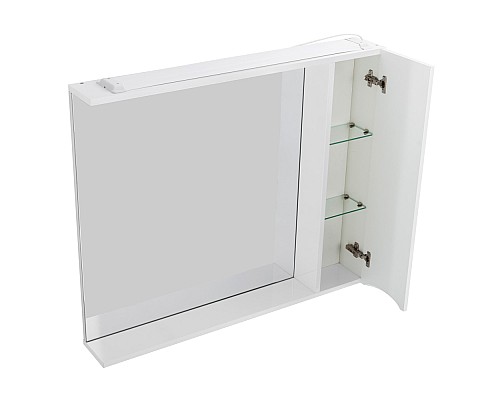 Зеркало со шкафом BelBagno MARINO-SPC-800/750-1A-BL-P-R 80 с подсветкой Bianco Lucido Зеркало со шкафом BelBagno MARINO-SPC-800/750-1A-BL-P-R 80 с подсветкой Bianco Lucido