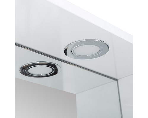 Зеркало со шкафом BelBagno MARINO-SPC-800/750-1A-BL-P-R 80 с подсветкой Bianco Lucido Зеркало со шкафом BelBagno MARINO-SPC-800/750-1A-BL-P-R 80 с подсветкой Bianco Lucido