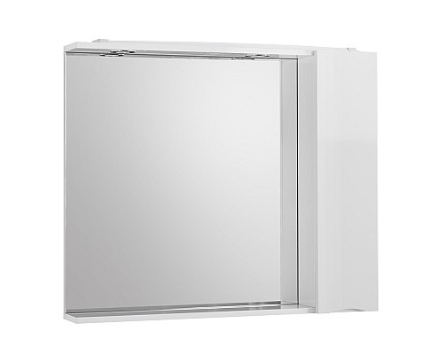 Зеркало со шкафом BelBagno MARINO-SPC-800/750-1A-BL-P-R 80 с подсветкой Bianco Lucido Зеркало со шкафом BelBagno MARINO-SPC-800/750-1A-BL-P-R 80 с подсветкой Bianco Lucido