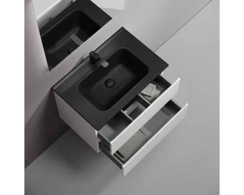 Тумба под раковину подвесная Sancos Snob T 69х44х50, с доводчиками, Bianco, SNT70W