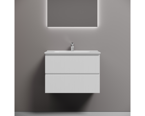 Тумба под раковину подвесная Sancos Snob T 69х44х50, с доводчиками, Bianco, SNT70W