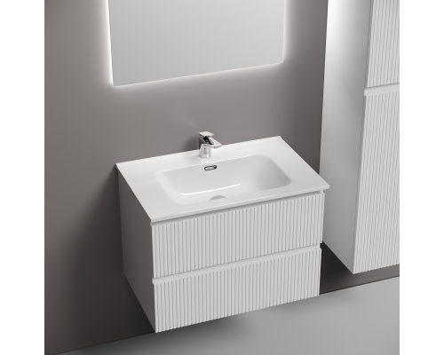 Тумба под раковину подвесная Sancos Snob T 69х44х50, с доводчиками, Bianco, SNT70W