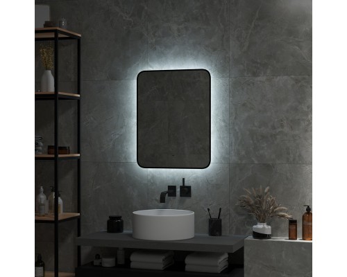 Зеркало Континент Torry 600х700 ЗЛП1534 с подсветкой с бесконтактным выключателем