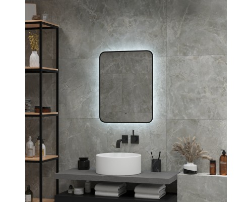 Зеркало Континент Torry 600х700 ЗЛП1534 с подсветкой с бесконтактным выключателем